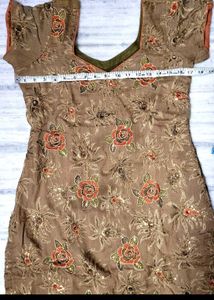 Festive Ethnic Elegant Embroidered Kurta &amp; Dupatta