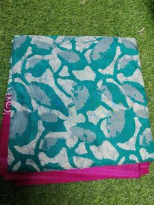 Beautiful Teal &amp; Pink Saree