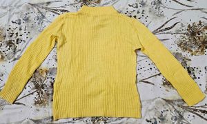 Sunshine Yellow Ribbed Knit Top 🌼