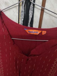 Maroon Ethnic Kurta