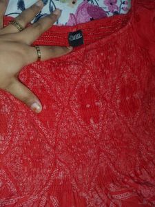 Darzi Red Paisley Print Mini Dress