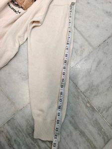 Cream Teddy Bear Knit Sweater