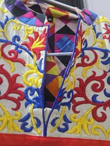 Vibrant Embroidered Kurta