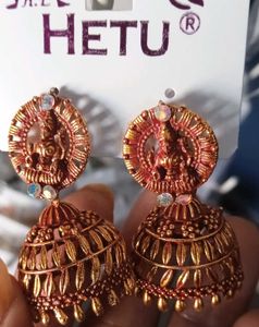 Traditional Indian Jhumka Earrings