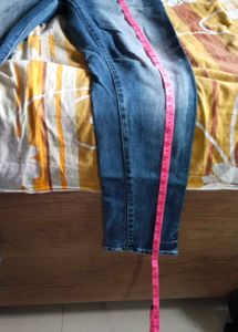 Blue Washed Denim Jeans