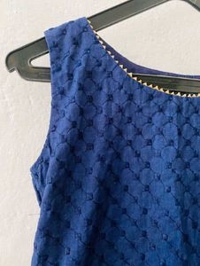 BLUE SHORT KURTI  💙