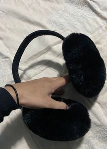 Black Plush Earmuffs