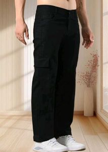 black-wash straight fit jeans