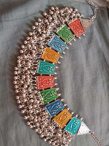 navratri Multi-Color Enamel Choker Necklace