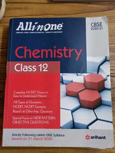All in One Chemistry Class 12 Textbook(2020)