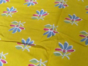 Yellow Floral Print Kurta