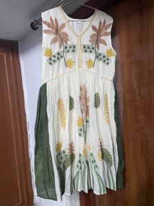 Boho Floral Print Sleeveless Dress