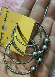 Brand new Chunky Hoop Earrings with Beads