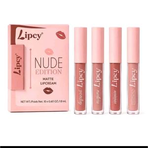 Lipcy Nude Edition Matte Lipcream Set