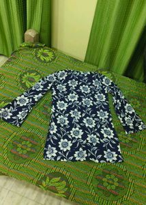 Beautiful Blue Floral Kurta