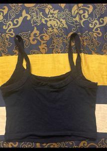 h&amp;m cropped strappy top
