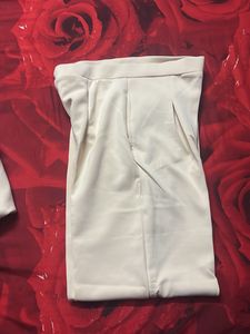 Beige Vest &amp; Pants Set