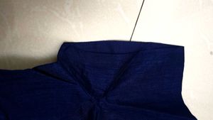 Elegant Navy Blue Blouse tailor stiched