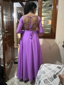 Beautiful Lavender Anarkali Gown