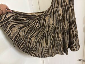 Black and Gold Glitter Dress