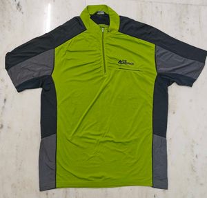Men's Athletic 1/4 Zip Polo Shirt