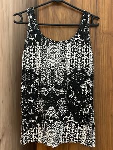 Only  Black &amp; White Tank Top
