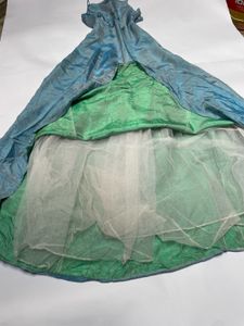 Elegant Teal Silk Maxi Dress