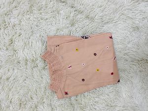 Embroidered Peachy Top
