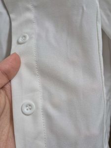 Chic White Puff Sleeve Shirt