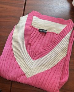 Pink Cropped Top