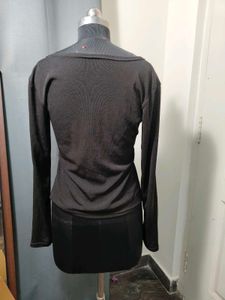 Black Knit Cardigan