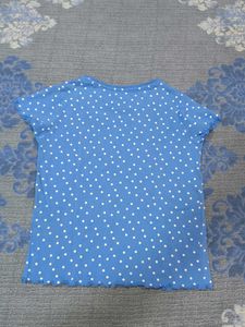 Cute Polka Dot Blue T-Shirt