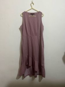 Elegant Lavender Midi Dress