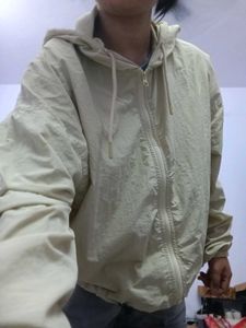 Casual Beige Cropped Jacket