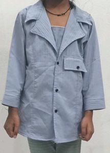 Stylish Light Blue Jacket for Women