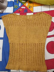 Mustard Yellow Knit Top
