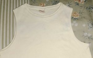 Cream Sleeveless Top