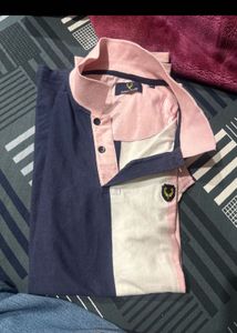 Allen Solly Color Block Polo T-Shirt XXL Size