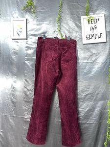 Maroon Corduroy Pants