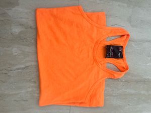 Bright Orange Racerback Tank Top