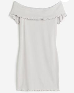 HnM Ribbed Off-Shoulder Dress