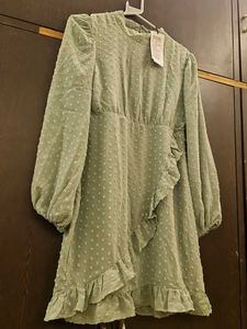 Sale! Green Ruffle Dress