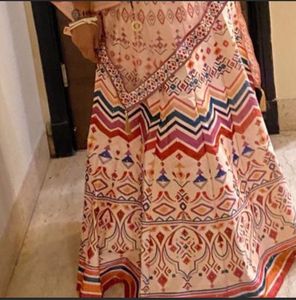 Multicoloured Tarun Tahiliani Copy Lehenga Set
