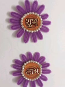Decorative Shubh Labh Flower Charms