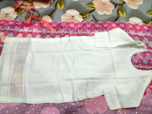 branded White suit dupatta and pant set