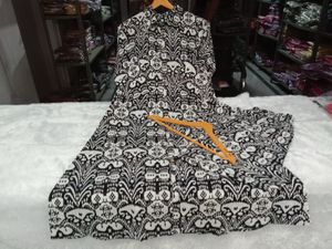 Black &amp; White Ikat Print Co-ord set