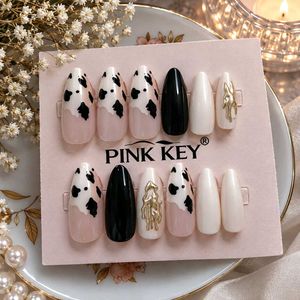 cute Cow Print Press-On Nails