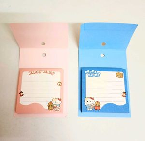 Set of 4 Kawaii Kitty Theme Sticky Notes