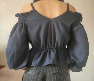 Chic Cold Shoulder Floral Top