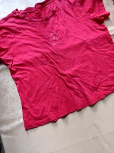 Vibrant red Graphic T-Shirt
